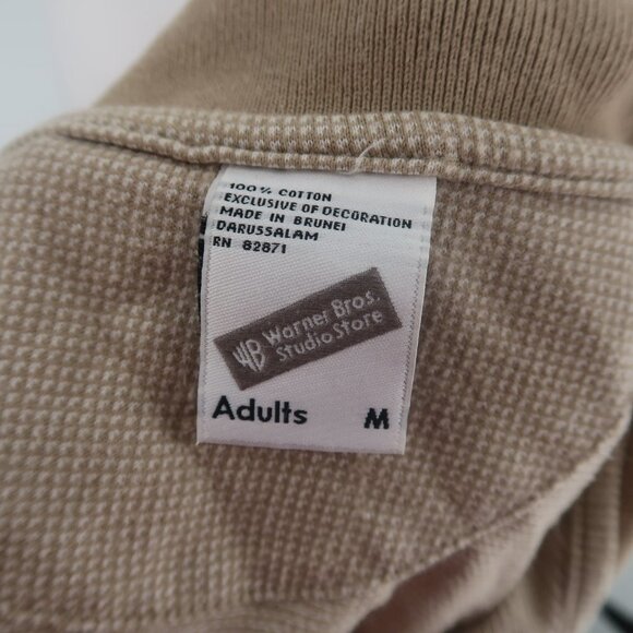 Warner Bro's Wylie Cayote Tan Polo Shirt Size Medium - Picture 3 of 7